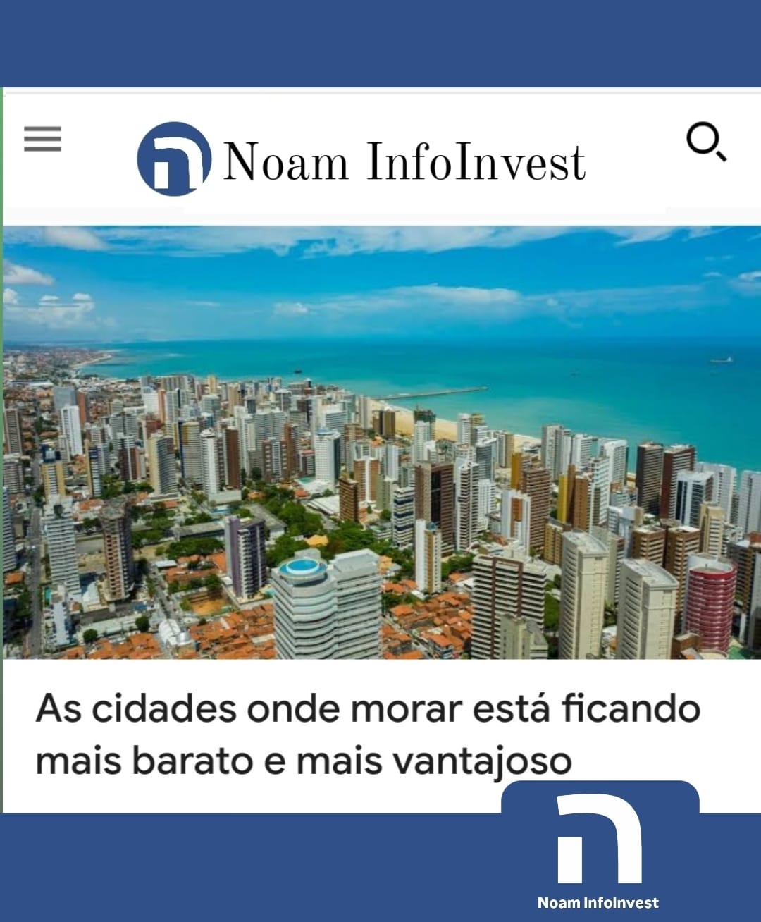 As Cidades onde morar está ficando mais barato e mais vantajoso