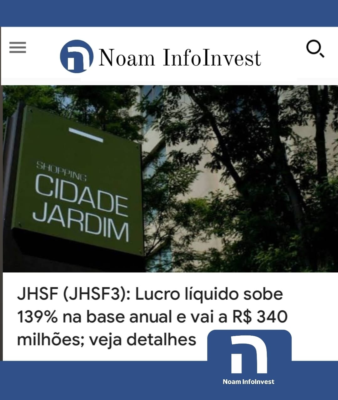 HSF (JHSF3): Lucro líquido sobe 139% e atinge R$ 340 milhões; veja detalhes